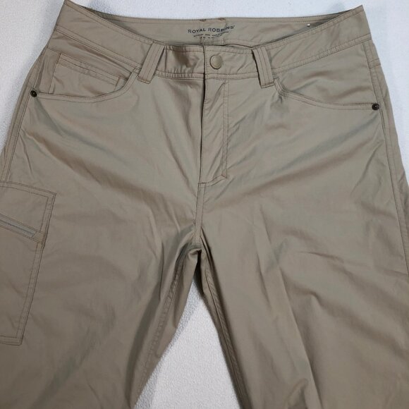 Royal Robbins Pants Men's 34x31 Beige Straight Leg Cargo Pocket Hiking‎ Outdoor - Picture 4 of 16